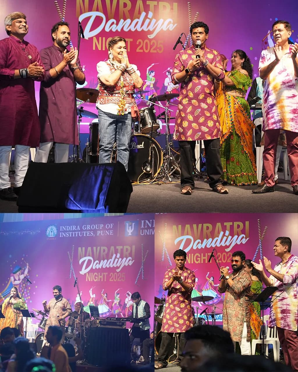 Students celebrating at Indira College